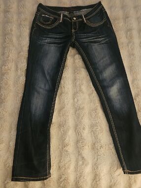 Ariya Dark Indigo Slim Low-rise Jeans